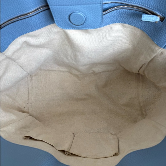 🎄LARGE EUC TAN GUCCI SWING TOTE 12”H x 19”L x 6”D - Picture 5 of 12